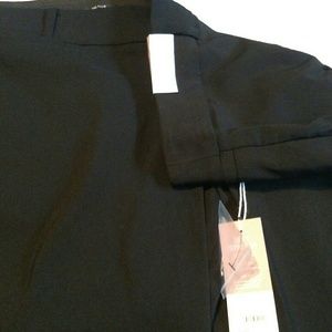 straight leg sexy stretch black pants